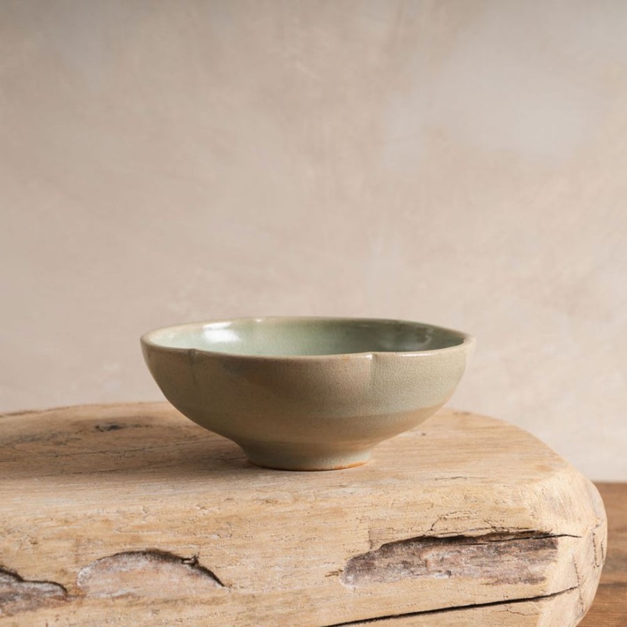 Shop Kitchen + Diningshop Kitchen + Dining Sheng Ceramic Plates & Bowls | Lotus Bowl In Lake Green