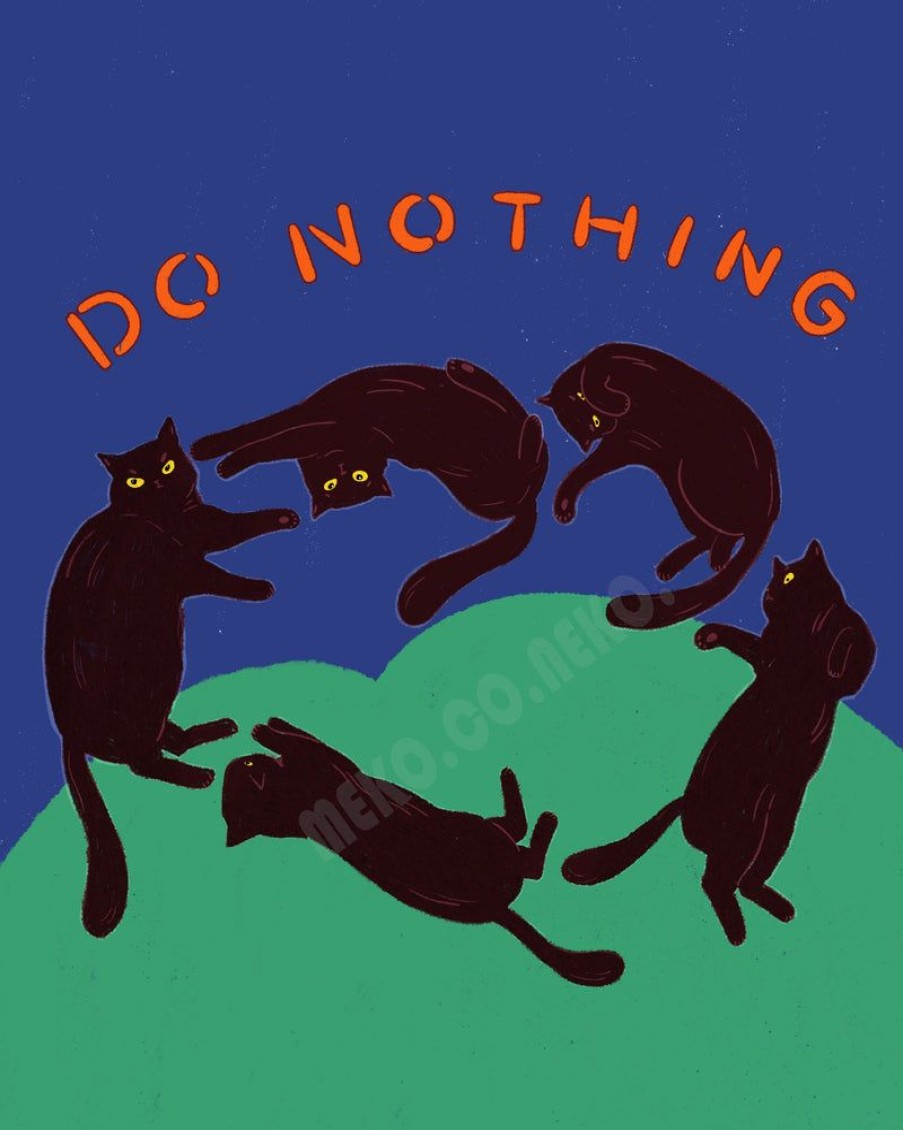 Shop Livingshop Living NEKO.CO.NEKO. Home Decor | Cat Print - Do Nothing