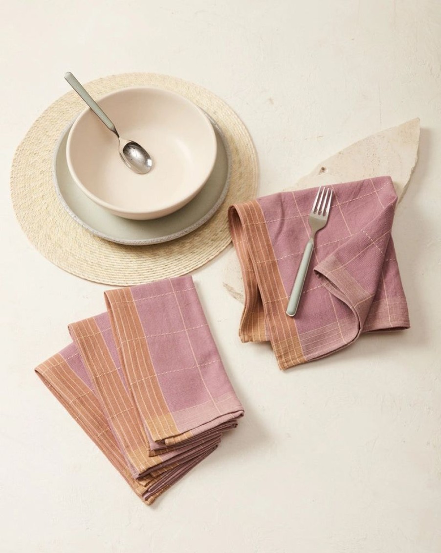 Shop Kitchen + Diningshop Kitchen + Dining MINNA Linens | Meridian Napkin In Rosefinch