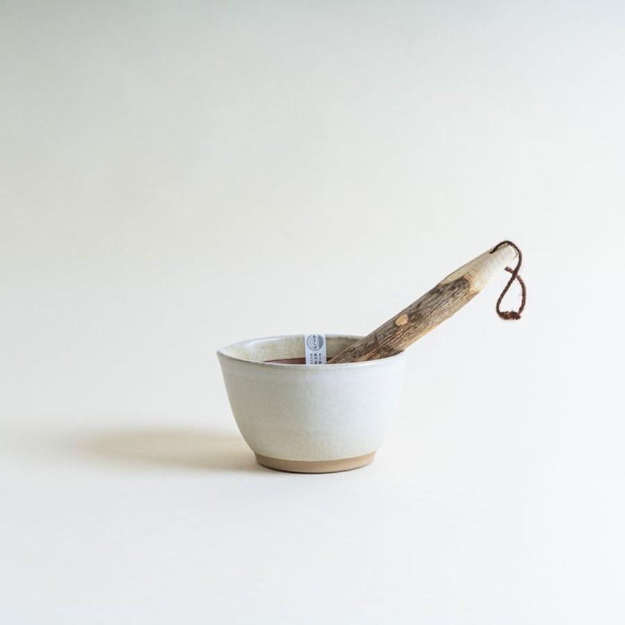 Shop Kitchen + Diningshop Kitchen + Dining Motoshige Tools, Accessories & Storage | Large Motoshige Mortar And Pestle In White