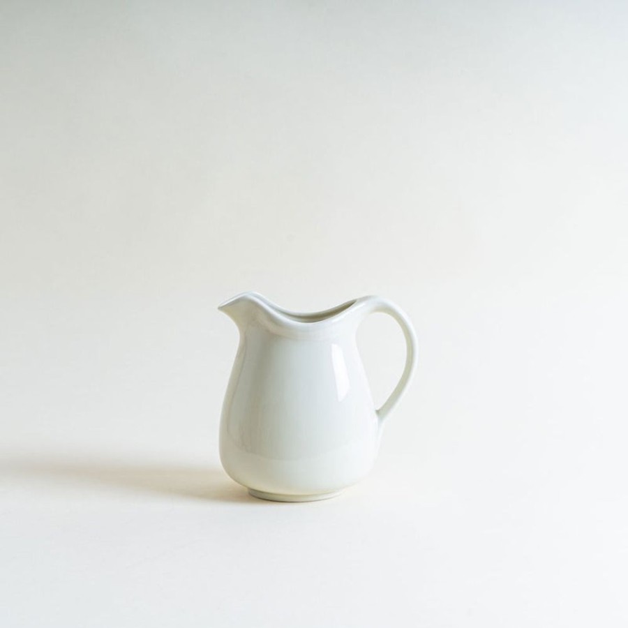 Shop Livingshop Living Rokuro Blut's Home Decor | Porcelain Water Pitcher In Ivory