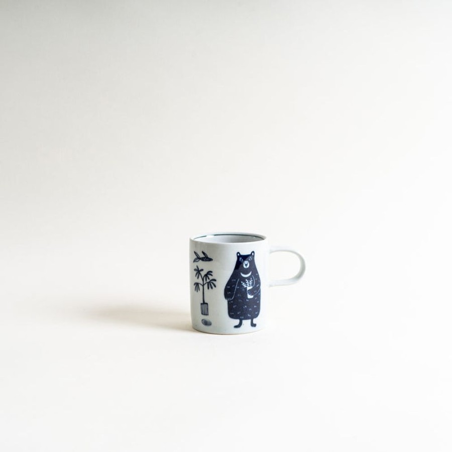 Shop Kitchen + Diningshop Kitchen + Dining Yeogi-Damki Mugs & Cups | Yeogi-Damki Bear Hand-Painted Mug