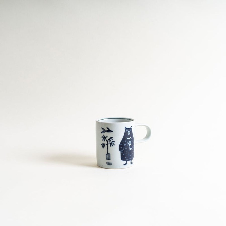 Shop Kitchen + Diningshop Kitchen + Dining Yeogi-Damki Mugs & Cups | Yeogi-Damki Bear Hand-Painted Mug