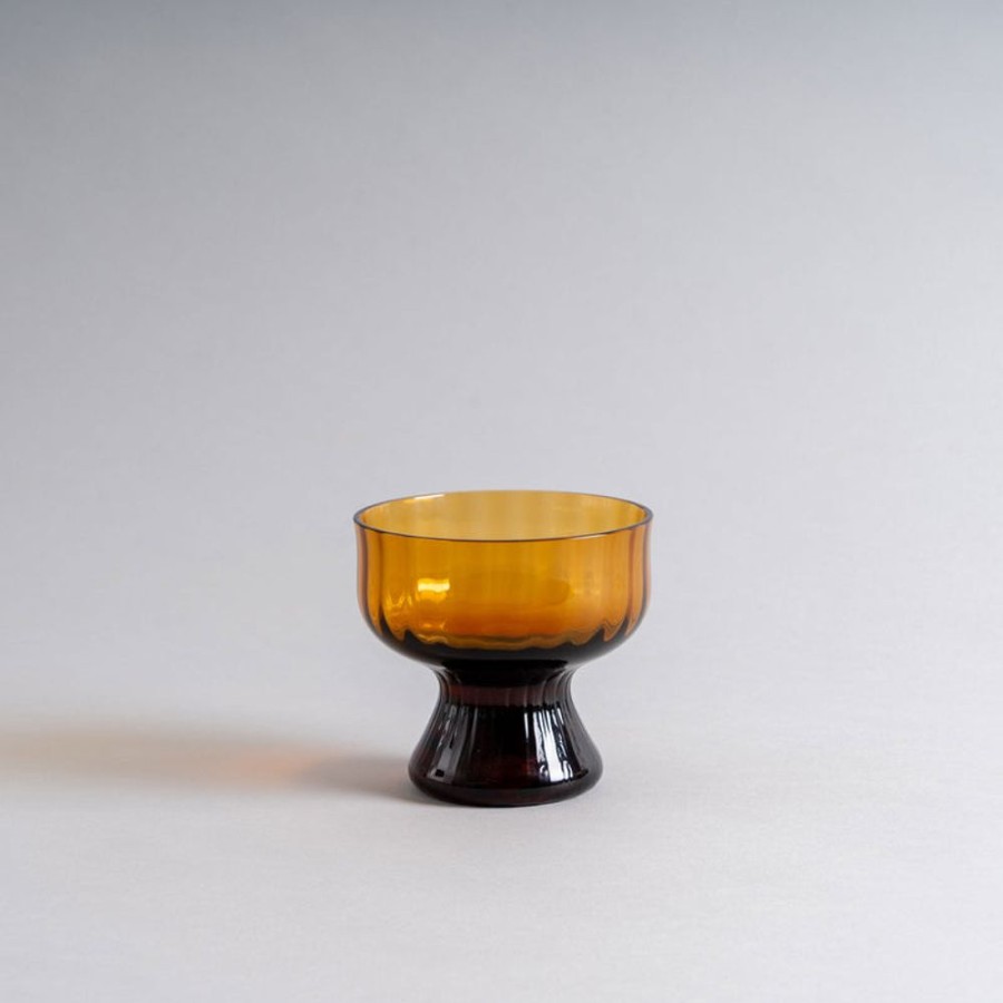 Shop Kitchen + Diningshop Kitchen + Dining Hirota Glass Plates & Bowls | Showa Morden Byron Bowl In Amber