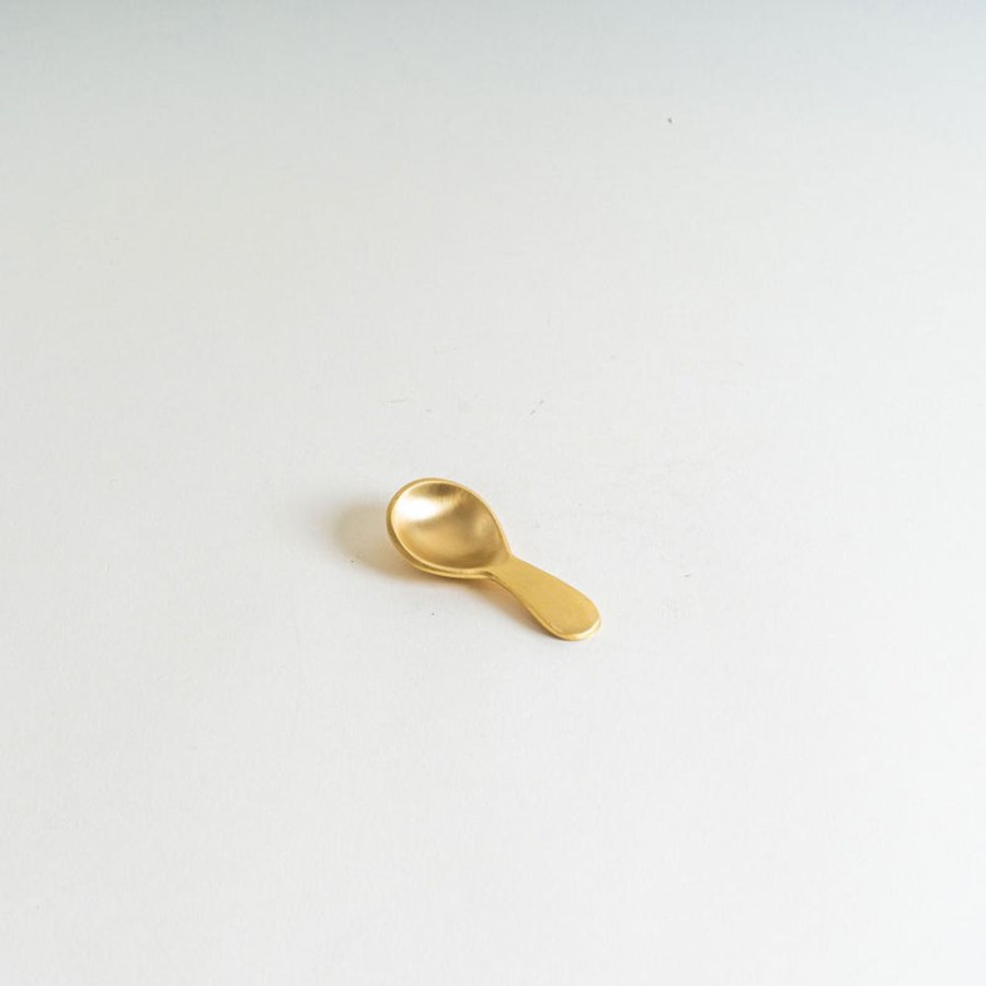 Shop Livingshop Living Fog Linen Work Home Decor | Brass Tea Scoop