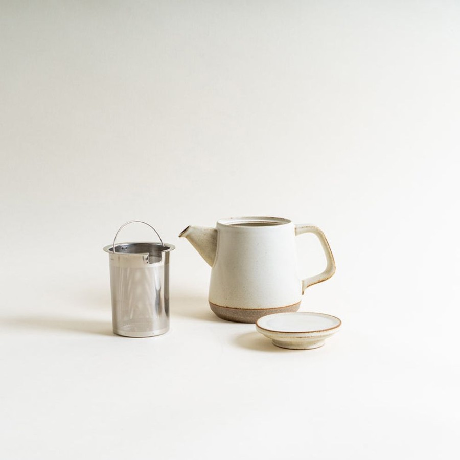 Shop Kitchen + Diningshop Kitchen + Dining kinto Mugs & Cups | Kinto Ceramic Lab Teapot In White 500Ml