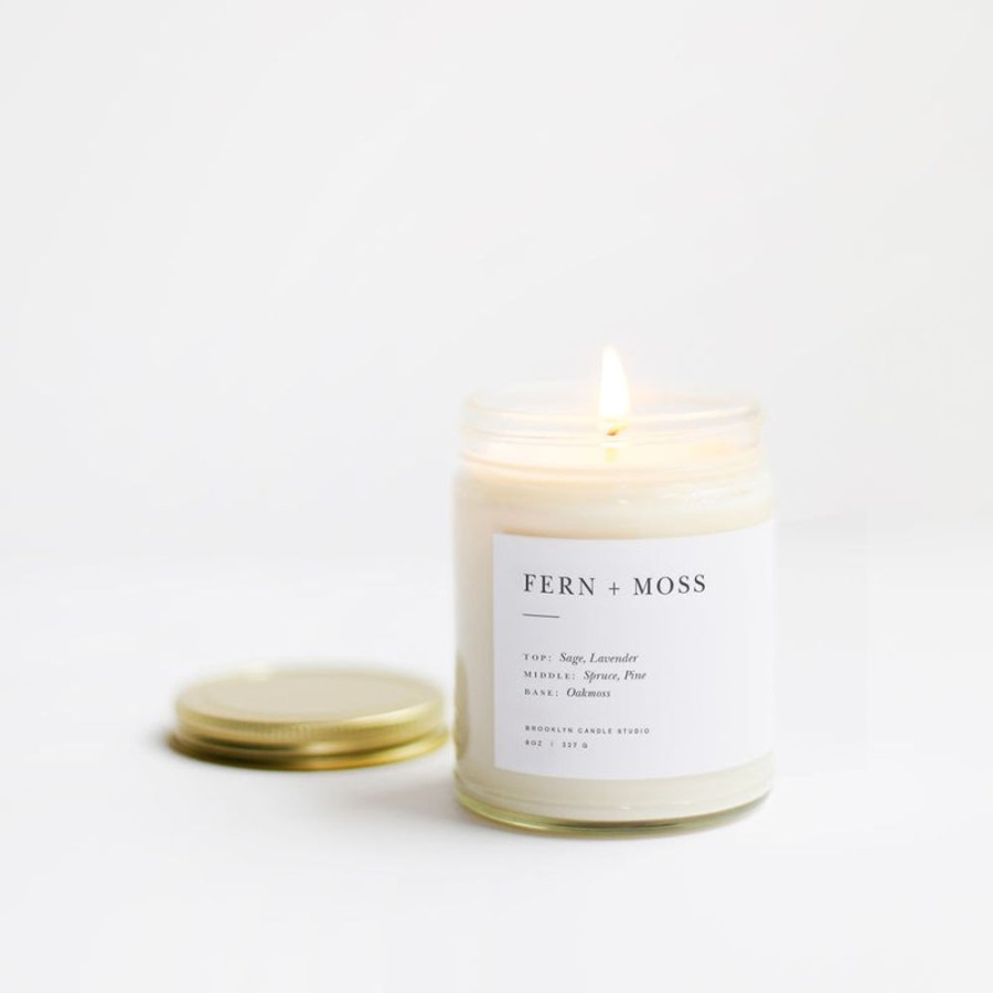 Shop Livingshop Living Brooklyn Candle Studio Candles | Fern + Moss Minimalist Candle