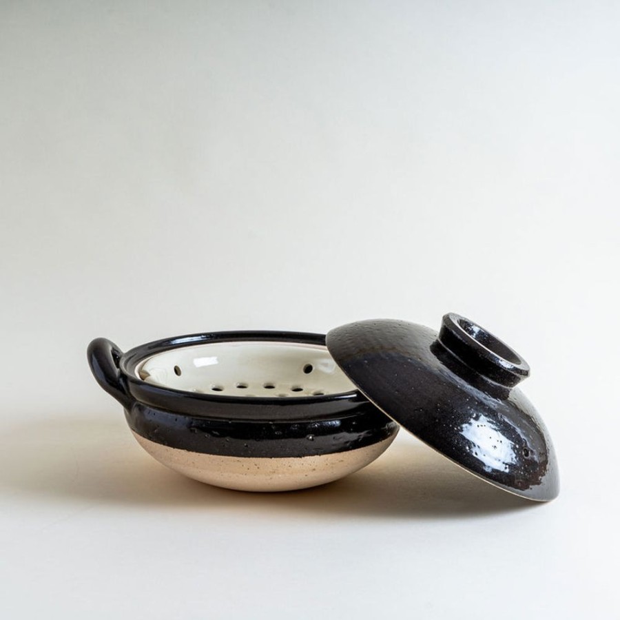 Shop Kitchen + Diningshop Kitchen + Dining Nagatani-en Donabe | Medium Mushi Steamer Donabe In Black