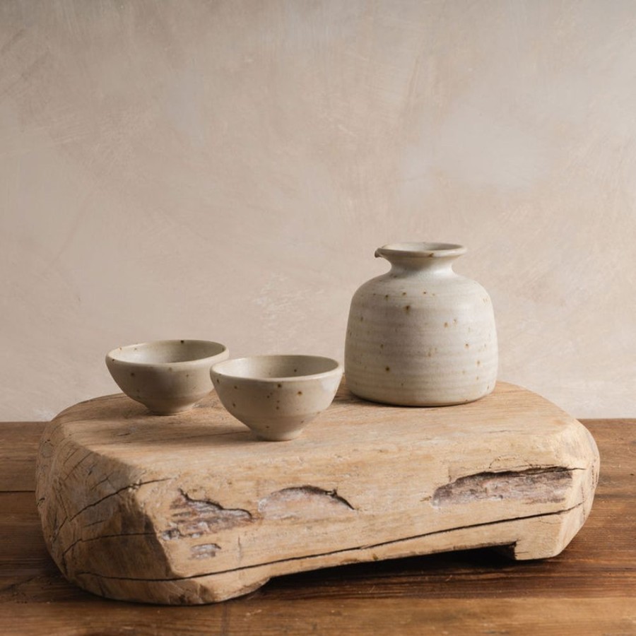 Shop Kitchen + Diningshop Kitchen + Dining Sheng Ceramic Mugs & Cups | Sake Set In White Speckle