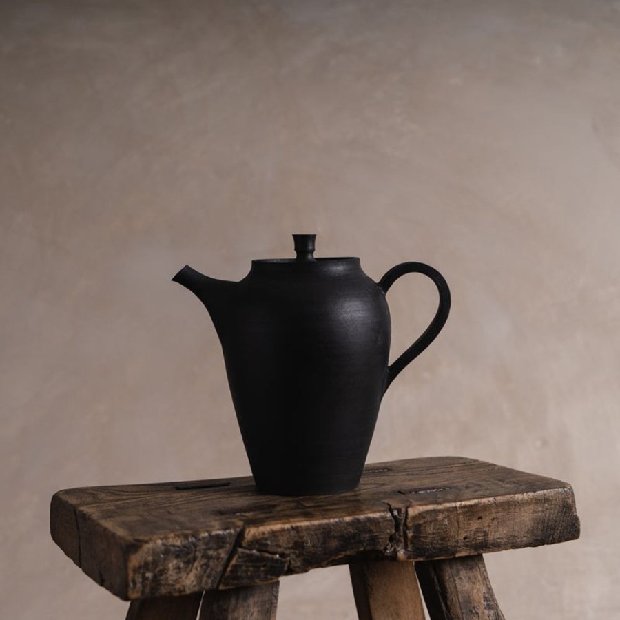 Shop Kitchen + Diningshop Kitchen + Dining OKAUEYAKUMO Tea & Coffee Ware | Handmade Teapot In Charcoal