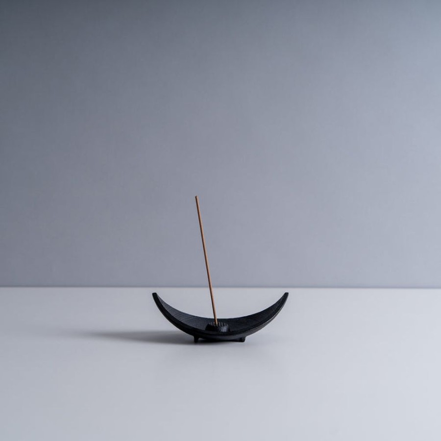 Shop Livingshop Living Nippon Kodo Incense | Cast Iron Incense Holder - Bamboo Leaf Boat