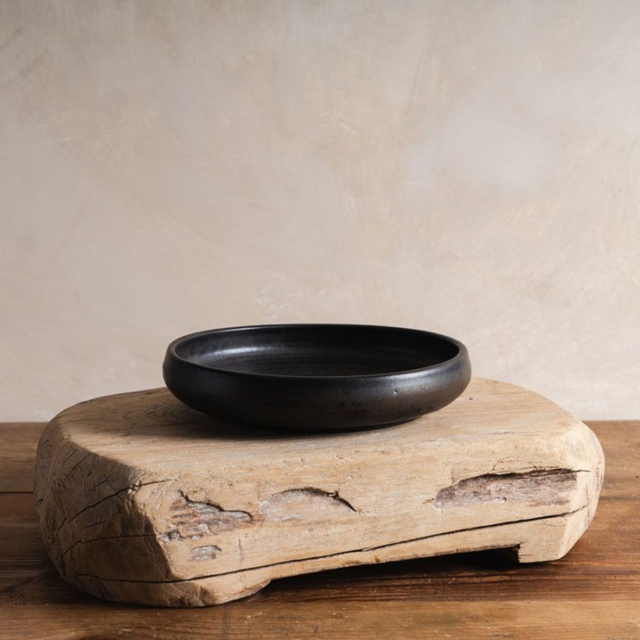 Shop Kitchen + Diningshop Kitchen + Dining Sheng Ceramic Plates & Bowls | Deep Serving Plate In Black